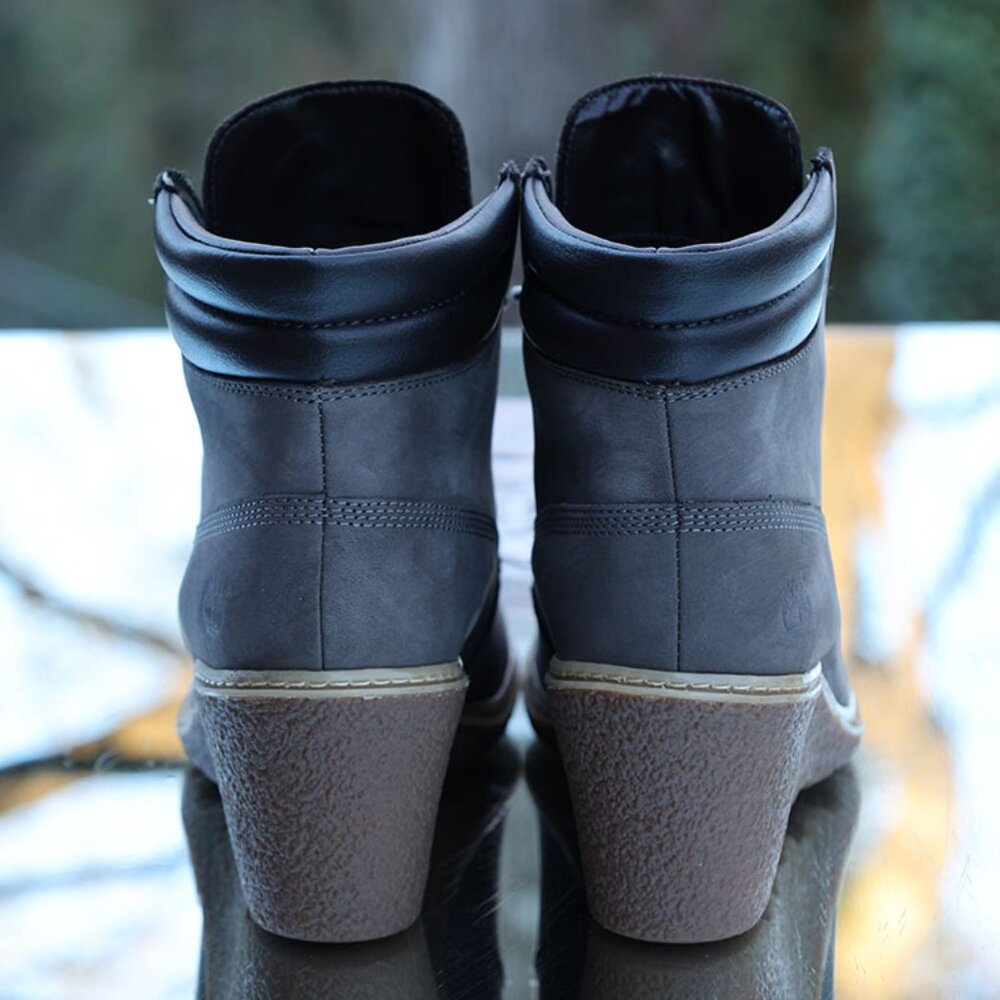 Timberland Amston Wedge 6 Inch Boots Grey - Picture 10 of 13